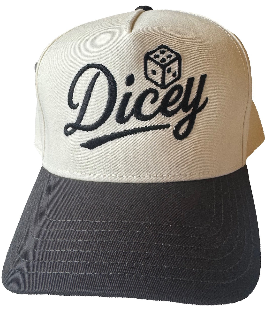 Black and White Adjustable Hat