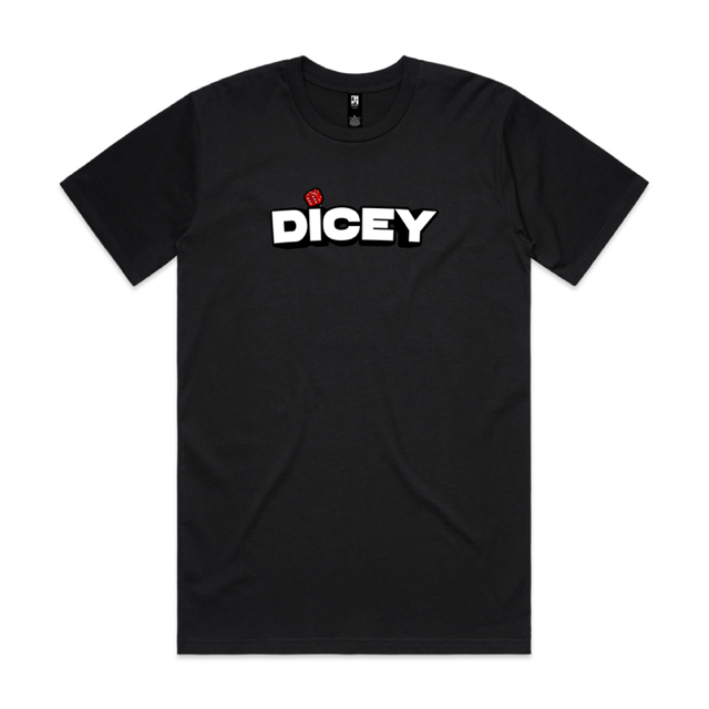 Short Sleeve Premium Dicey T-Shirt Black